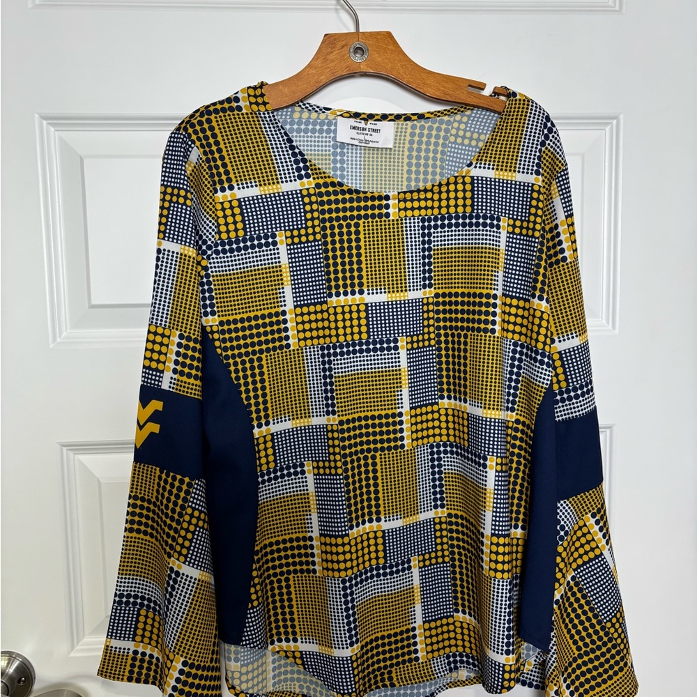 WVU Gold and Blue Blouse